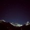星夜のエベレスト山群　　ネパール　シャンボチェ